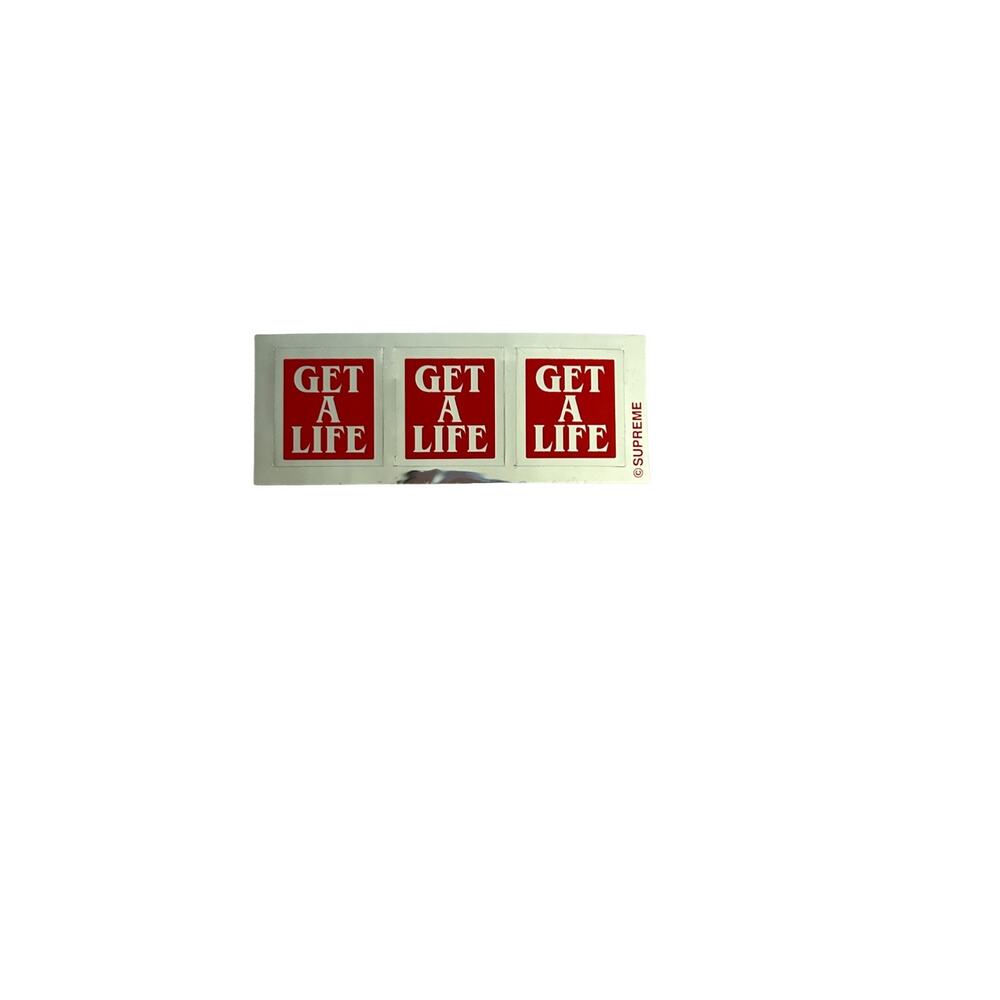 Supreme “Get a Life” Sticker FW12 Box Logo Era Authentic Skate Streetwear